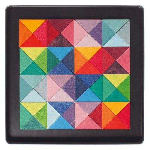 Grimms Magneetpuzzel gekleurde driehoeken