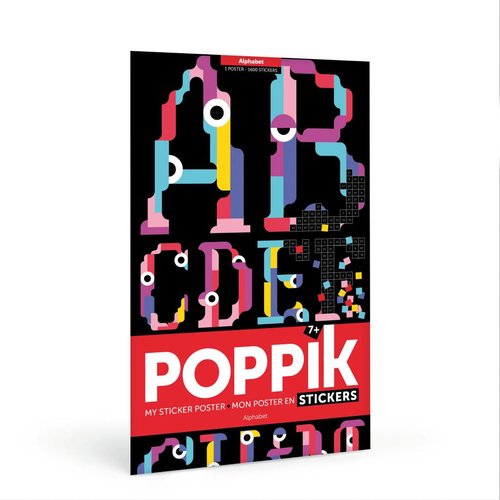 Poppik Poppik Maak je eigen sticker poster - Alfabet