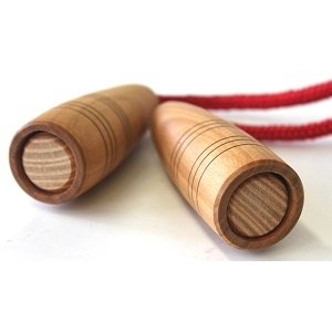 Mader houten tollen Springtouw 5 m met draaibare handvatten