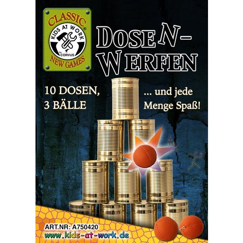 Kids at work kindergereedschap van Corvus Toys Kids at Work spel blikgooien Kids at work kindergereedschap van Corvus Toys Kids at Work spel blikgooien