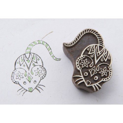 Blockwallah Blokstempel Patterned Mouse - muis