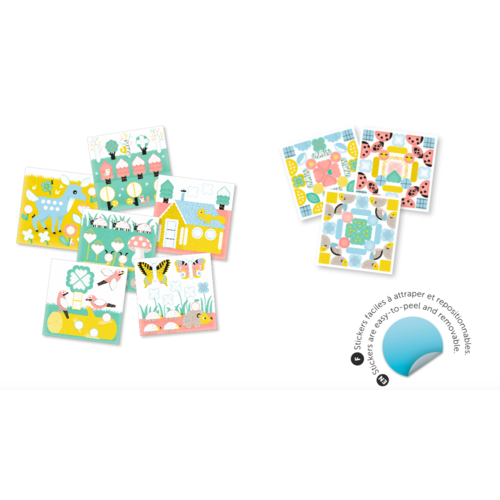 Poppik My first stickers - Stickerkaarten Bos