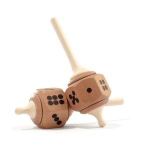 Mader houten tollen Houten dobbelsteentol