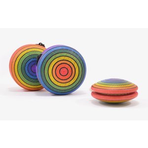 Mader houten tollen Mader Jojo regenboog