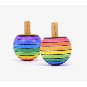 Mader houten tollen Omkeertol regenboog