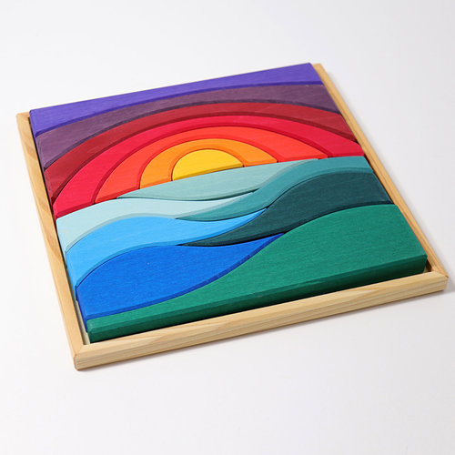 Grimms Landschapspuzzel - Horizon met verschillende kleuren en vormen