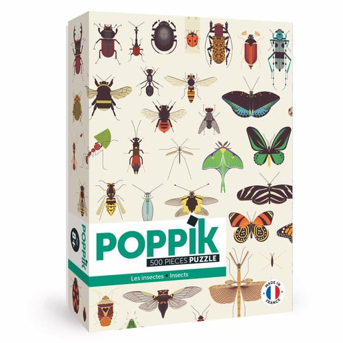 Poppik Poppik Puzzel Insecten 500 stukjes, vanaf 7 jaar