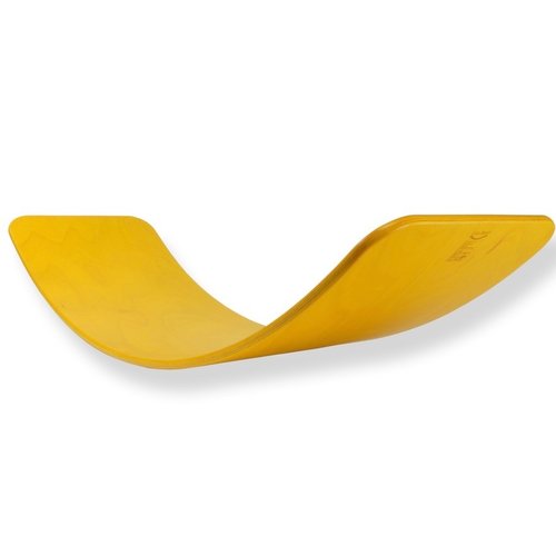 TicToys ecologisch beweegspeelgoed Das Brett flexibel balansbord geel