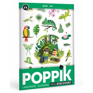 Poppik Poppik stickerposter mini groen