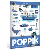 Poppik stickerposter mini blauw