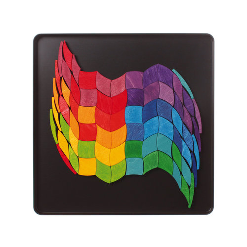 Grimms Mini Magneet puzzel kleurenspiraal