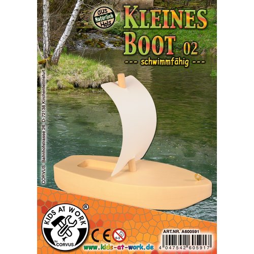 Kids at work kindergereedschap van Corvus Toys Kids at Work Zeilboot DIY