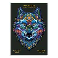 Aniwood puzzel wolf large