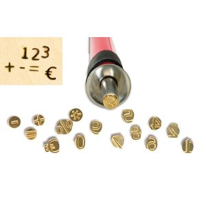Pebaro Houtbrandstempels cijfers en tekens