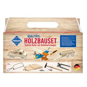 Pebaro Houtbouwset met kindergereedschap