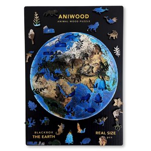 Aniwood Vormenpuzzel Aarde Medium - 150 stukjes