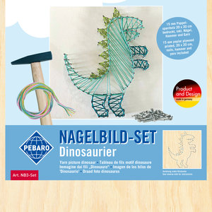 Pebaro Spijkerkunst dinosaurus knutselset Pebaro Spijkerkunst dinosaurus knutselset