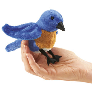 Folkmanis handpoppen en poppenkastpoppen Vingerpop Bluebird