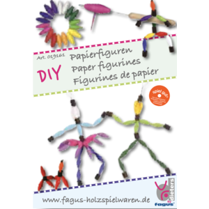 Fagus - robuuste houten speelgoedauto's Papierfiguren DIY set
