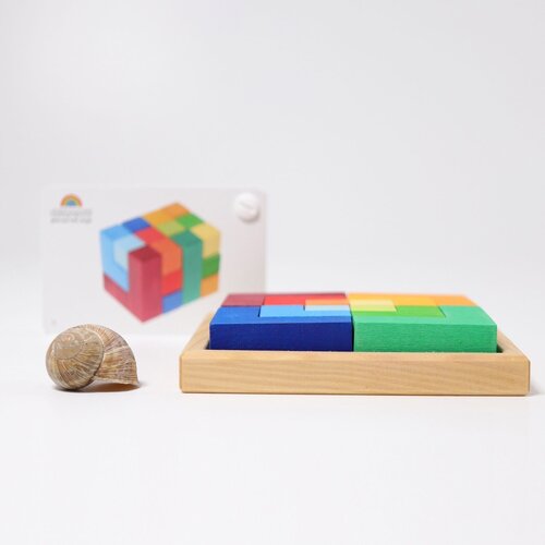 Grimms Grimms kleine blokkenpuzzel met puzzelboekje in een set