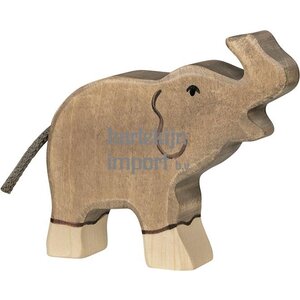 Holztiger Holztiger Olifant, slurf hoog 12 cm