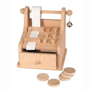 Egmont Toys Houten speelgoedkassa met bonrol