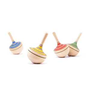 Mader houten tollen Tol traditioneel pastel