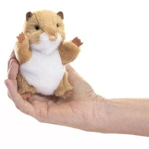 Folkmanis handpoppen en poppenkastpoppen Vingerpop hamster