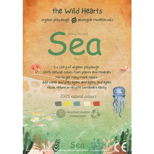 The Wild Hearts The Wild Hearts Biologische klei - set 'Sea'