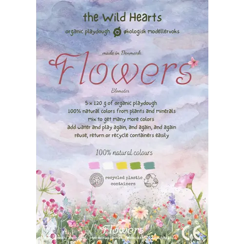 The Wild Hearts The Wild Hearts Biologische klei - set 'Flowers'