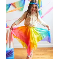 Sarah's silks zijden rok regenboog