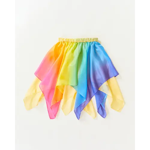 Sarah's Silks speelzijde Sarah's Silks zijden rok omkeerbaar regenboog