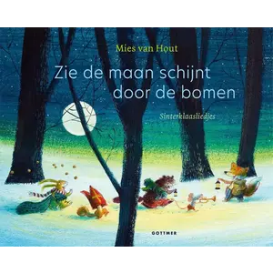 Zie de maan schijnt door de bomen