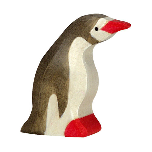 Holztiger Holztiger houten Pinguin, klein, kop naar voren 4 cm