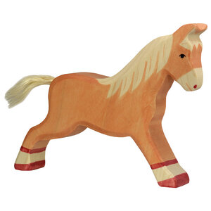 Holztiger Holztiger paard rennend lichtbruin 17,5 cm Holztiger Holztiger paard rennend lichtbruin 17,5 cm