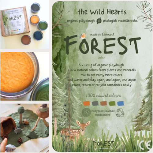 The Wild Hearts The Wild Hearts Biologische klei - set 'Forest'