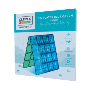 Cleverclixx Magnetische tegels Grote magnetische grondplaten 2 stuks