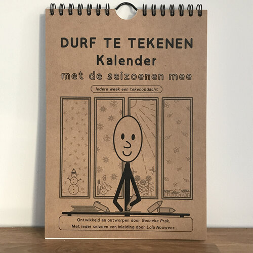 Kalender - durf te tekenen - met de seizoenen mee kalender