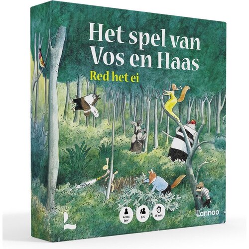 Lannoo kinderboeken Het spel van vos en haas, coöperatief spel vanaf 4 jaar