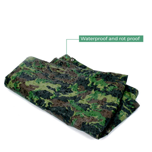 Camouflage tarp - sterk, krimpvast & UV-beschermd