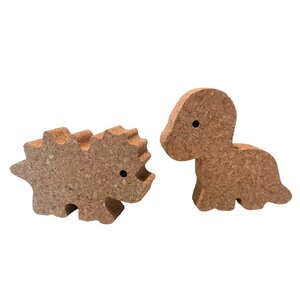 KORXX kurk blokken Dino set 2 van kurk KORXX kurk blokken Dino set 2 van kurk