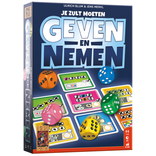 999 Games 999 Games Je zult moeten Geven en nemen dobbelspel