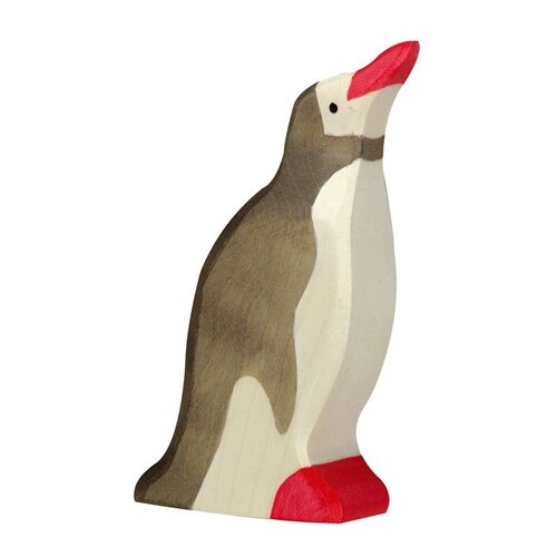 Holztiger Holztiger houten Pinguin, kop omhoog 5 cm