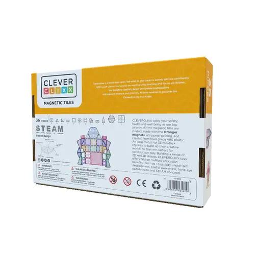 Cleverclixx Magnetische tegels Cleverclixx Petite Pastel Pack 36 magnetische tegels