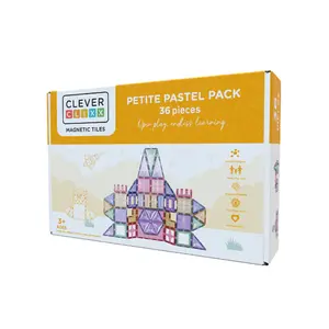 Cleverclixx Magnetische tegels Magnetische tegels pastel 36-delig Cleverclixx Magnetische tegels Magnetische tegels pastel 36-delig