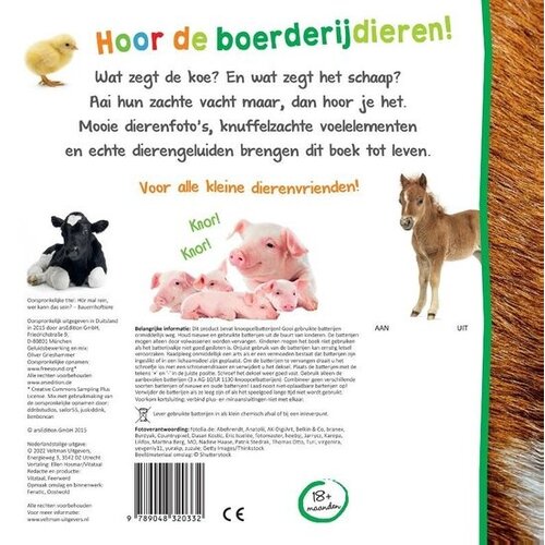 Veltman Uitgevers kinderboeken Welk dier hoor ik hier? Vanaf 1 jaar