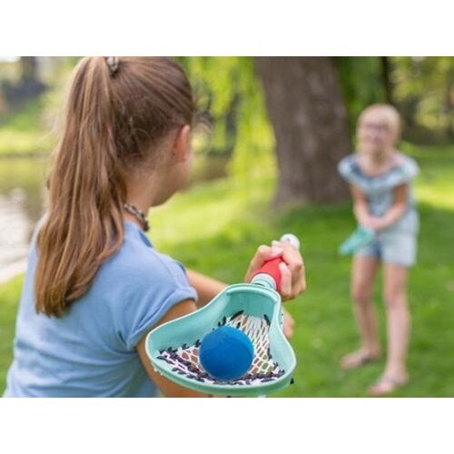 BS Toys - Buitenspeel BS Toys Lacrossekit, werp- en vangspel vanaf 4 jaar