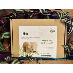 Agna Wool Art Prikvilt pakket DIY Bison