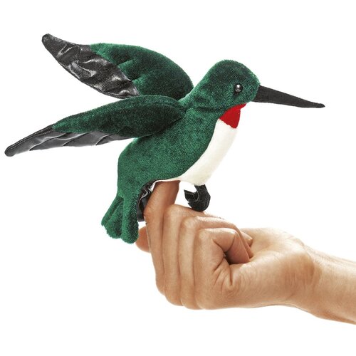 Folkmanis handpoppen en poppenkastpoppen Folkmanis vingerpop kolibri - hummingbird