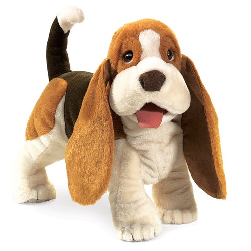 Folkmanis handpoppen en poppenkastpoppen Folkmanis handpop Basset hond